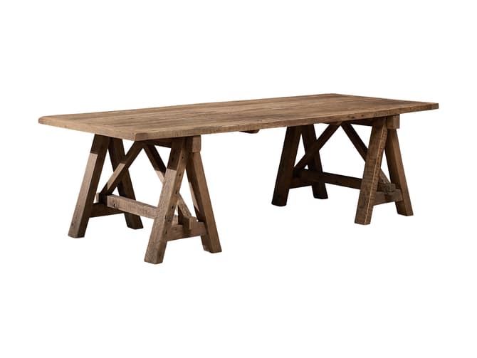 Andrew Martin A-frame Oak Wood Dining Table