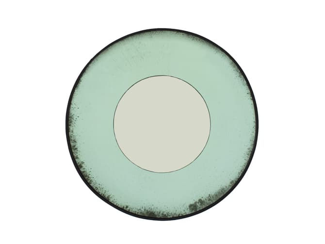 andrew martin Aged green concave mirror