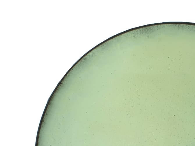 Andrew Martin Aged Green Convex Mirror