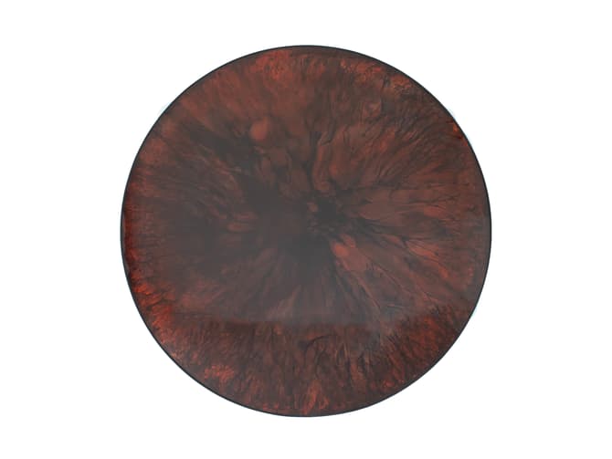 andrew martin Aged red convex mirror
