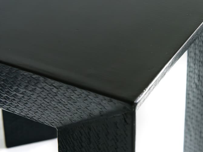Andrew Martin Black Lacquer Side Table NEW