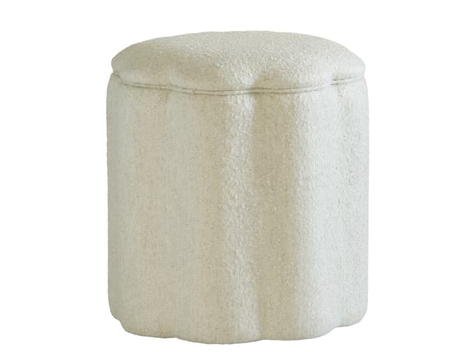 andrew martin Boucle upholstered ottoman