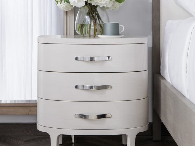 Andrew Martin Chelsea Gloss Bedside Table