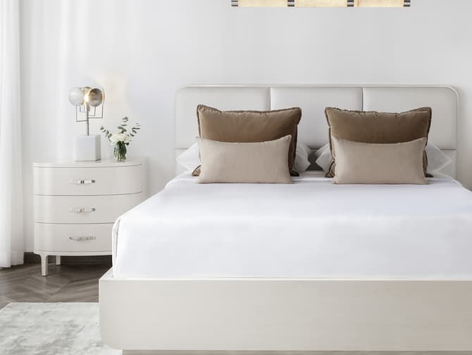 Andrew Martin Chelsea Gloss Bedside Table