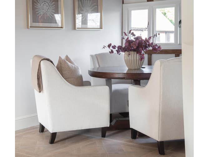 Andrew Martin Classic Armchair In Cream