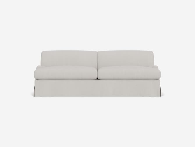 Andrew Martin Comfy Curved Sofa In Custom Fabric
