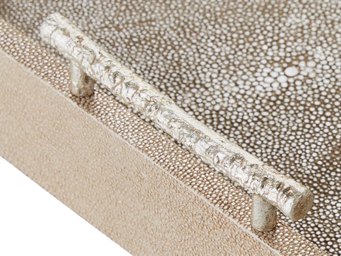 Andrew Martin Cosima Faux Shagreen Cream Tray