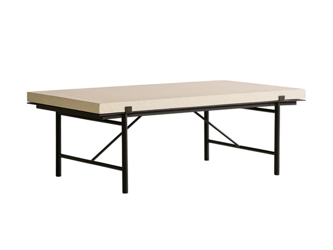 andrew martin Cream and black coffee table NEW