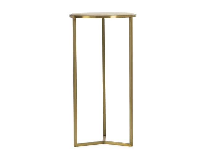 Andrew Martin Cream Shagreen Accent Table