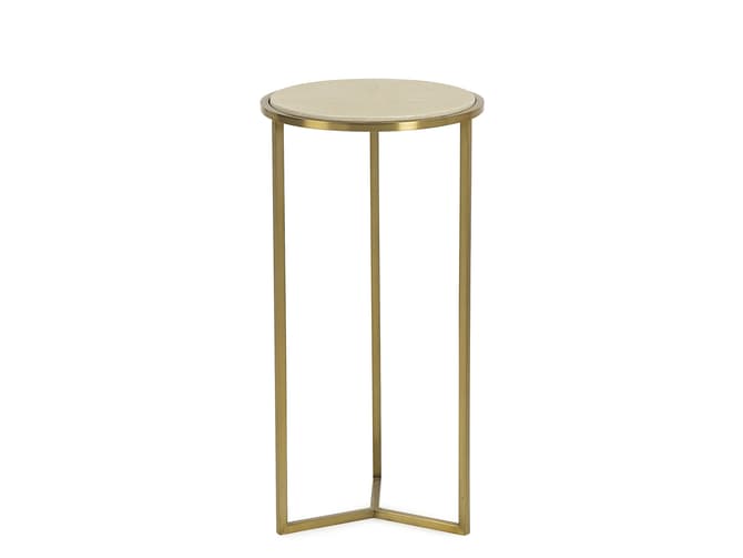andrew martin Cream shagreen accent table