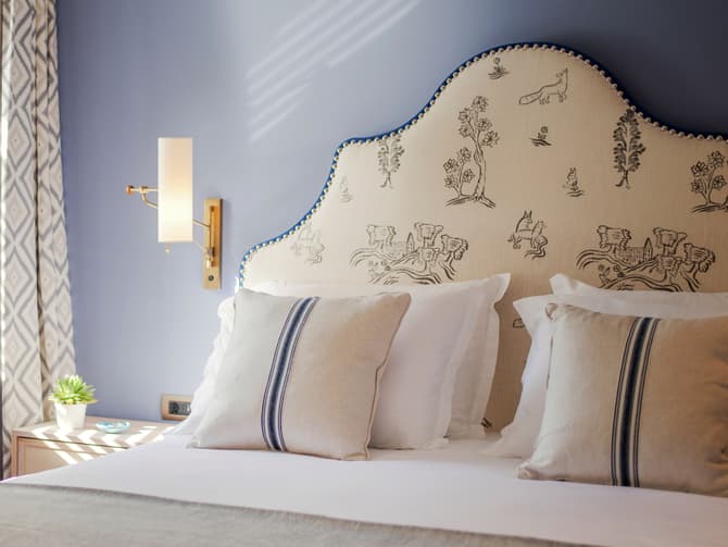 Andrew Martin Curved Custom Made Headboard