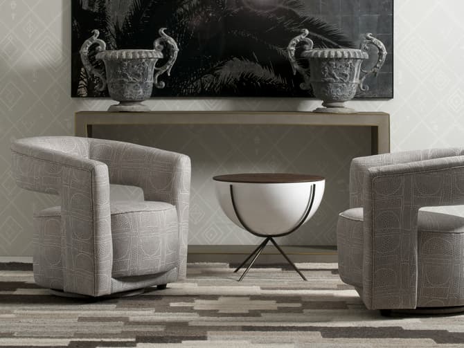 Andrew Martin Custom Made Swivel Chair