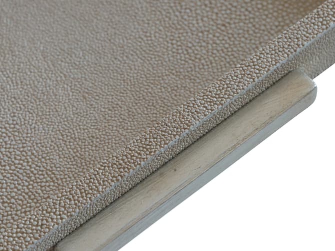 Andrew Martin Decorative Faux Shagreen Cream Tray
