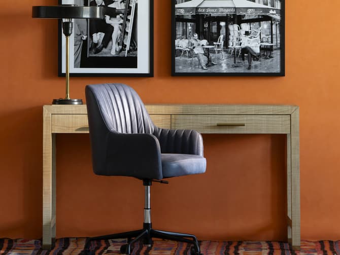 Andrew Martin Designer Desk In Natural Ash