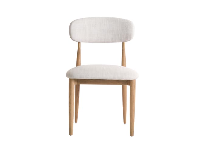 Andrew Martin Dining Chair In A Neutral Weave