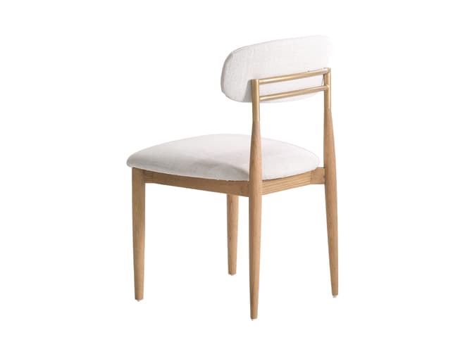 Andrew Martin Dining Chair In A Neutral Weave