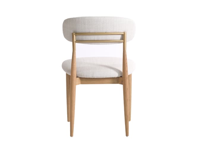 Andrew Martin Dining Chair In A Neutral Weave