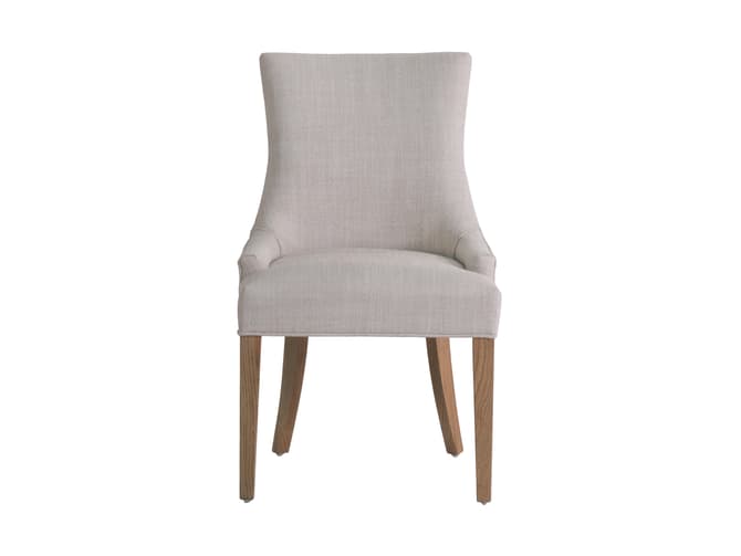 Andrew Martin Dining Chair In A Neutral Weave