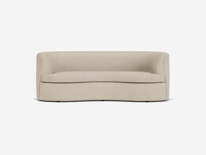 Andrew Martin Elegant Curved Sofa In Any Fabric