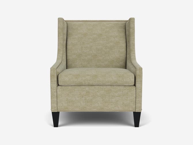 Andrew Martin Elegant Large Custom Armchair