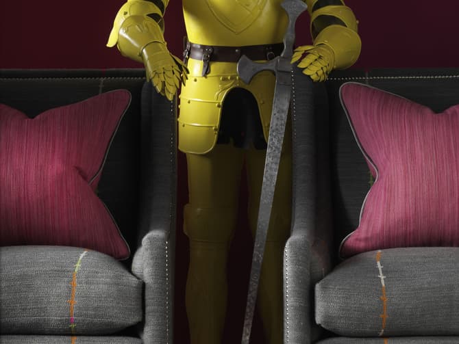 Andrew Martin Elegant Large Custom Armchair