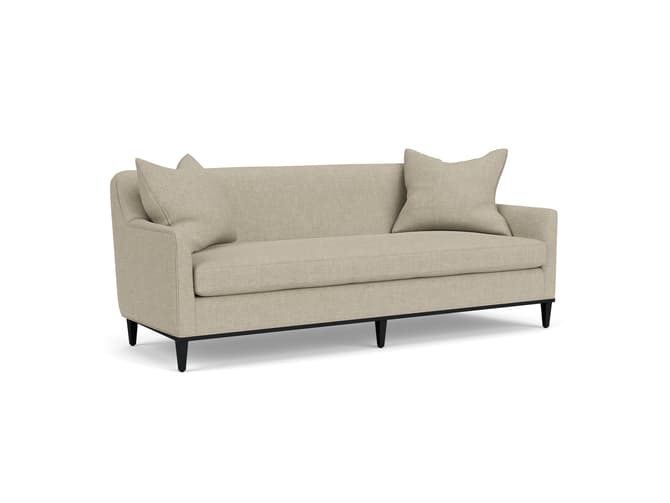andrew martin Elegant sofa in relaxed linen