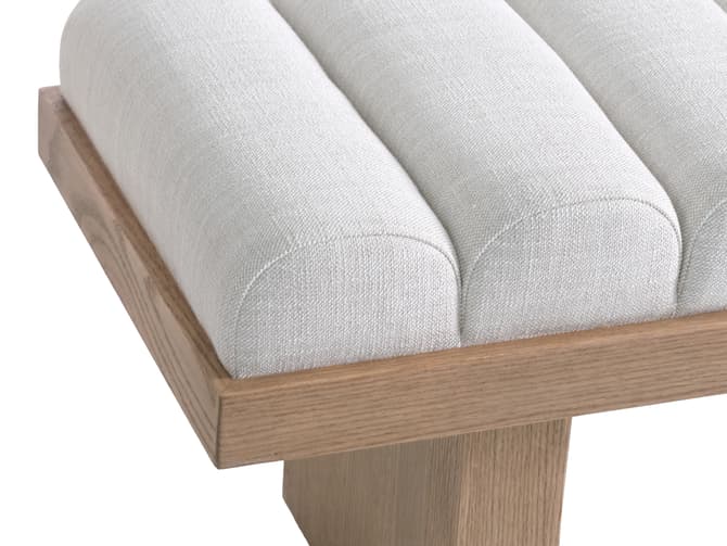 Andrew Martin End-of-bed Bench In A Neutral Weave