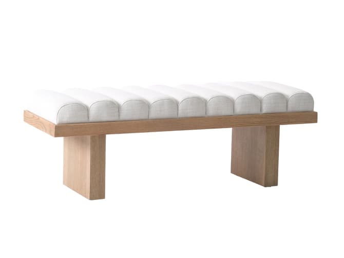 andrew martin End-of-bed Bench in a neutral weave