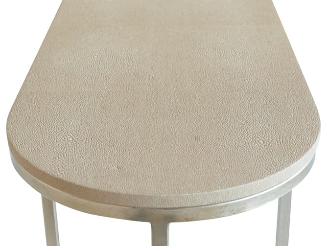 Andrew Martin Faux Shagreen Console Table