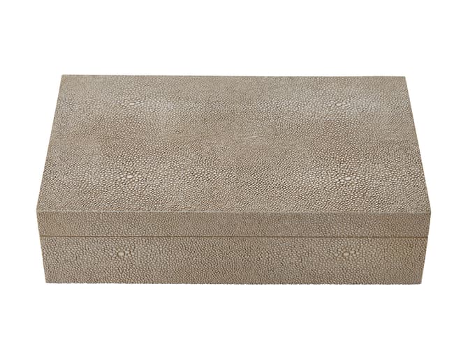 Andrew Martin Faux Shagreen Cream Box