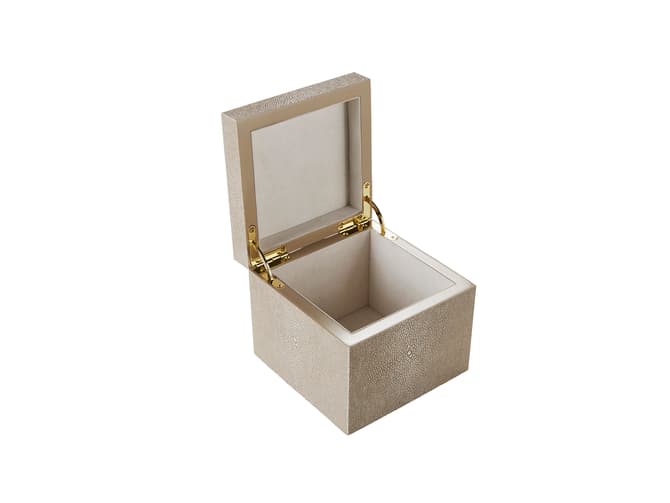 Andrew Martin Faux Shagreen Cream Box