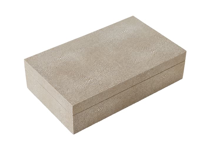 andrew martin Faux shagreen cream box
