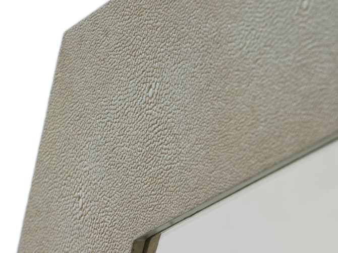 Andrew Martin Faux Shagreen Mirror