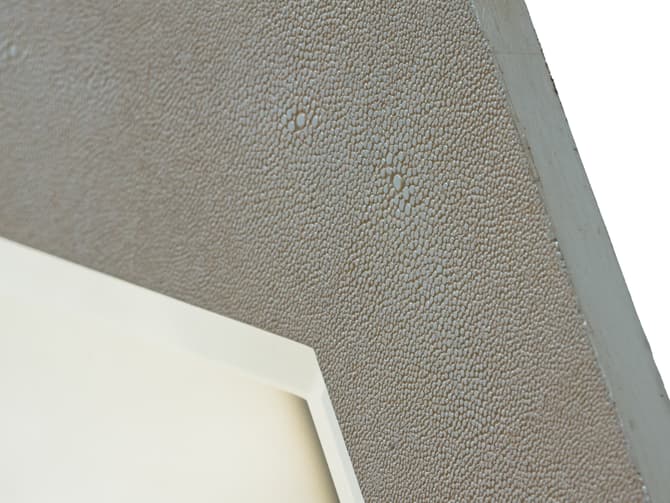 Andrew Martin Faux Shagreen Mirror