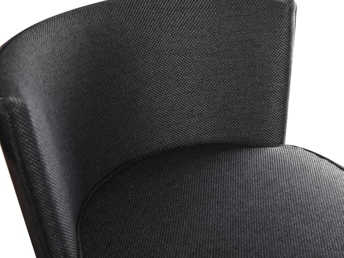 Andrew Martin Grey Upholstered Swivel Bar Stool