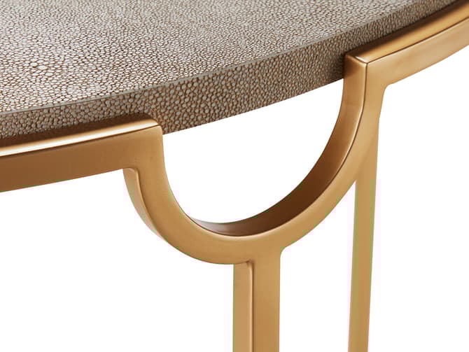 Andrew Martin Half Moon Shagreen Console