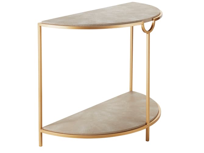 Andrew Martin Half Moon Shagreen Console
