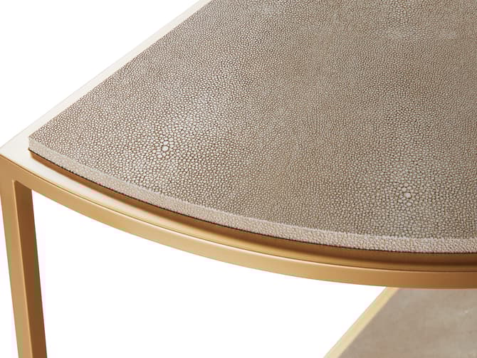 Andrew Martin Half Moon Shagreen Console