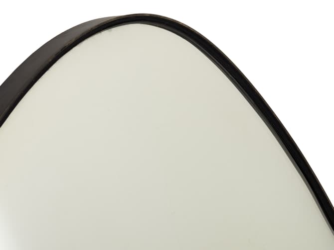Andrew Martin Hand-made Mirror In Silver