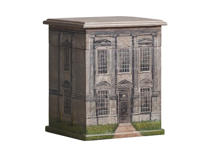 andrew martin Hand-Painted Storage Side Table NEW