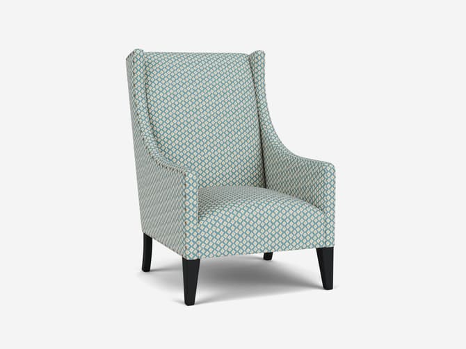 andrew martin High-backed custom armchair