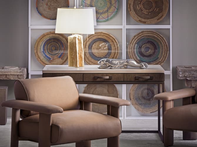 Andrew Martin Leather Armchair