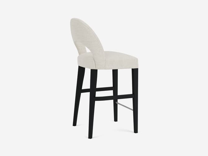 Andrew Martin Modern Bar Stool In Custom Fabric