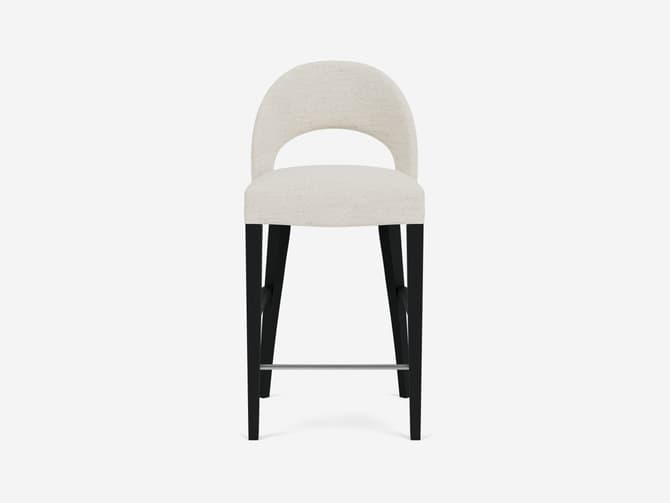 andrew martin Modern bar stool in custom fabric