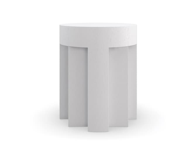Andrew Martin Modern White Side Table