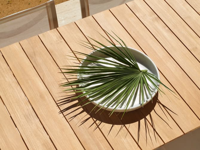 Andrew Martin Outdoor Dining Table In Teak