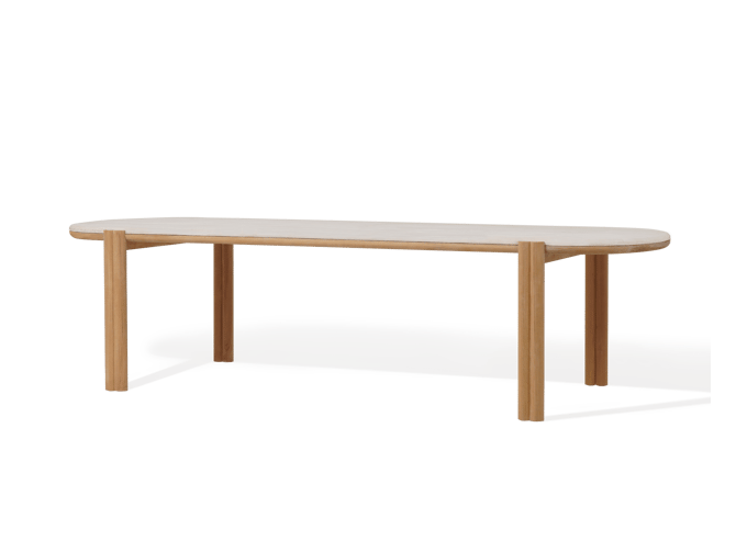 andrew martin Outdoor dining table in teak