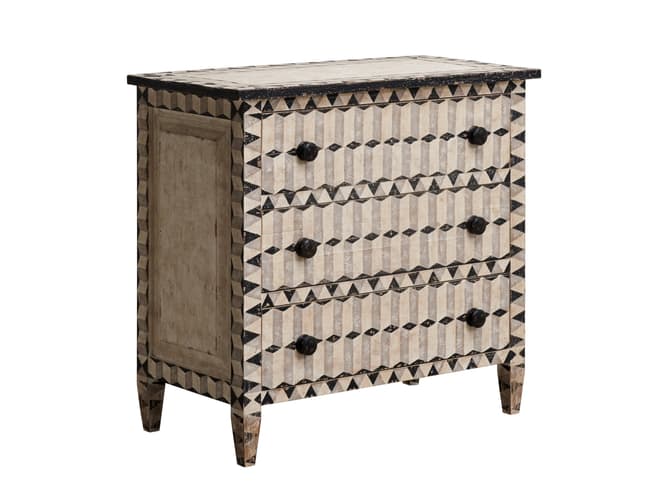 andrew martin Patterned Chest of Drawers NEW