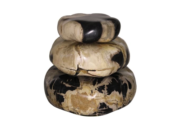 Andrew Martin Petrified Wood Decorative Stone Set