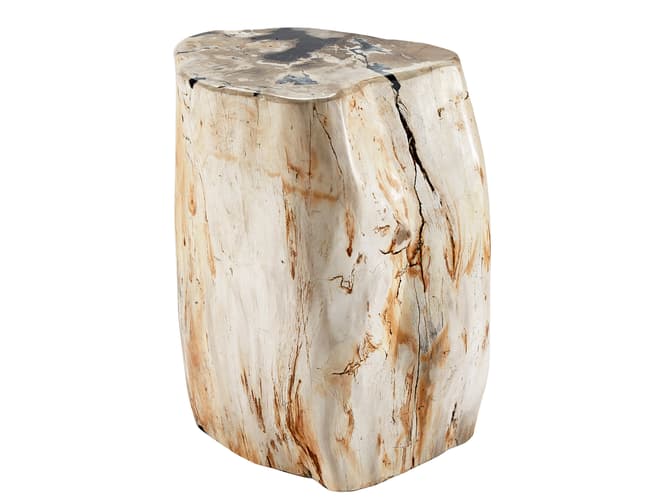 Andrew Martin Petrified Wood Side Table Or Stool